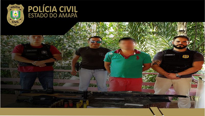 POLÍCIA CIVIL PRENDE HOMEM COM ARMA E MUNIÇÕES EM VITÓRIA DO JARI
